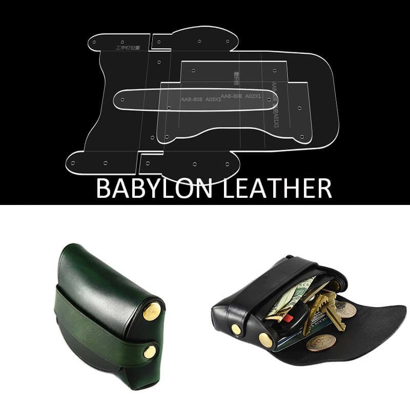 BABYLON™ Leather Coin Purse DIY Craft Pattern AAB - 808 - Babylon LeatherBabylon LeatherAAB - 808 - Kraft Board