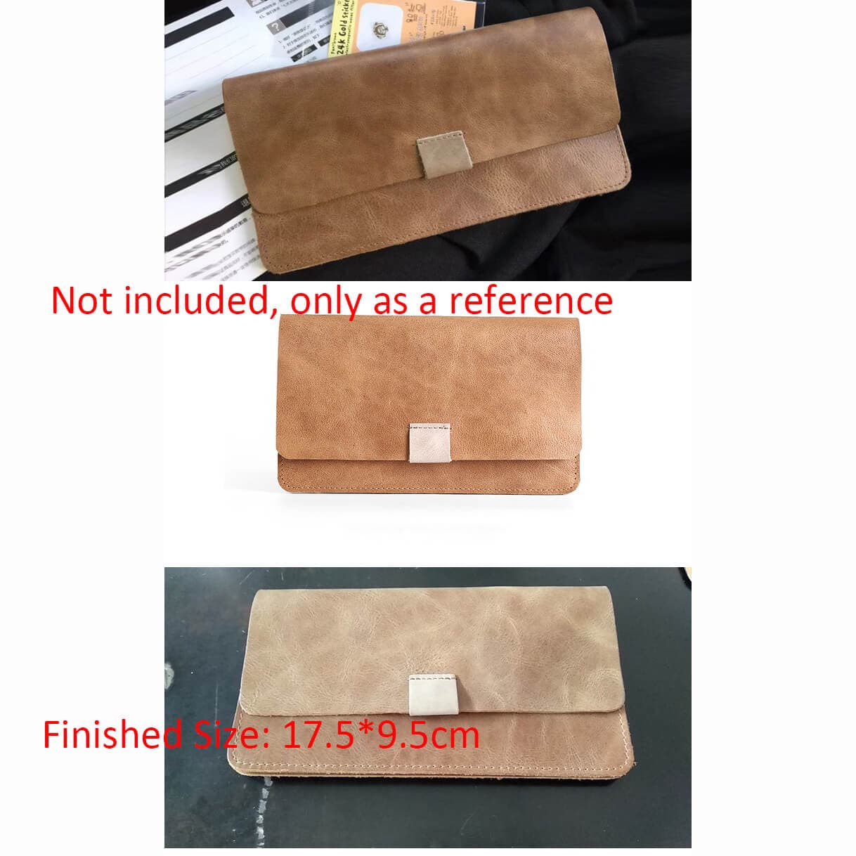 BABYLON™ Leather Long Wallet Pattern AAB - 618 - Babylon LeatherBabylon LeatherAAB - 618 - Kraft Board