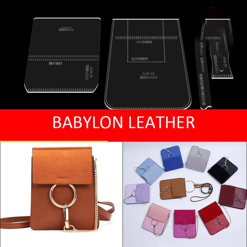 BABYLON™ Leather Phone Case DIY Crafting Pattern AAB - 55 - Babylon LeatherBabylon LeatherAAB - 55 - Kraft Board