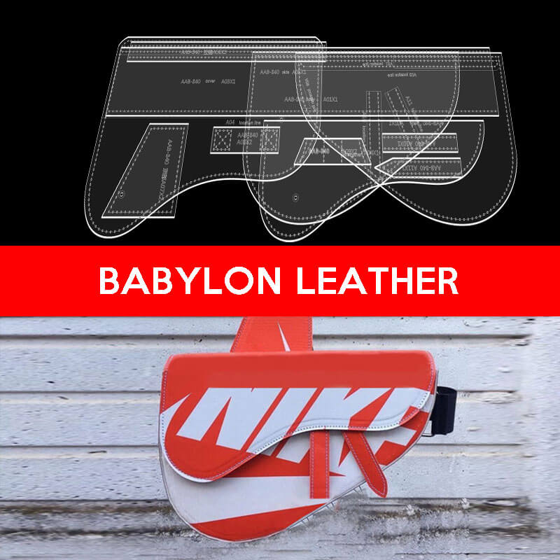 BABYLON™ Leather Saddle Bag DIY Making Pattern AAB - 840 - Babylon LeatherBabylon LeatherAAB - 840 - Kraft Board