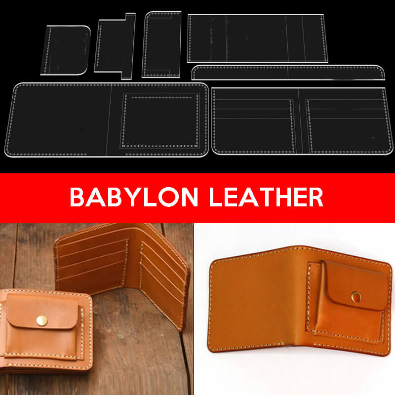 BABYLON™ Leather Short Wallet Handmade Craft Pattern AAB - 277 - Babylon LeatherBabylon LeatherAAB - 277 - Kraft Board
