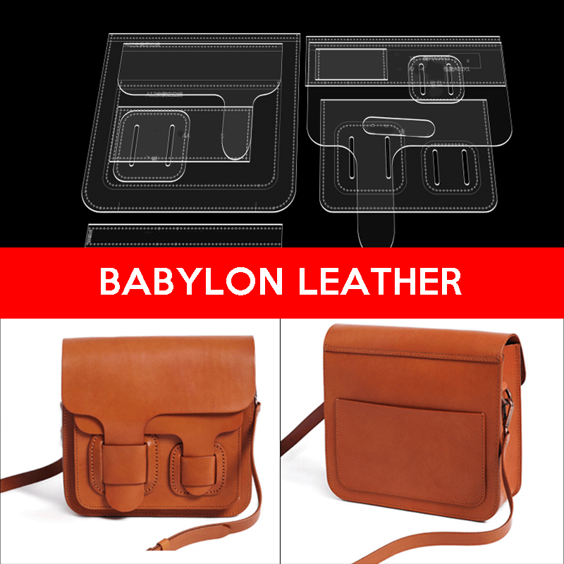 BABYLON™ Leather Shoulder Bag Handcraft Pattern AAB - 413 - Babylon LeatherBabylon LeatherAAB-413-Kraft Board
