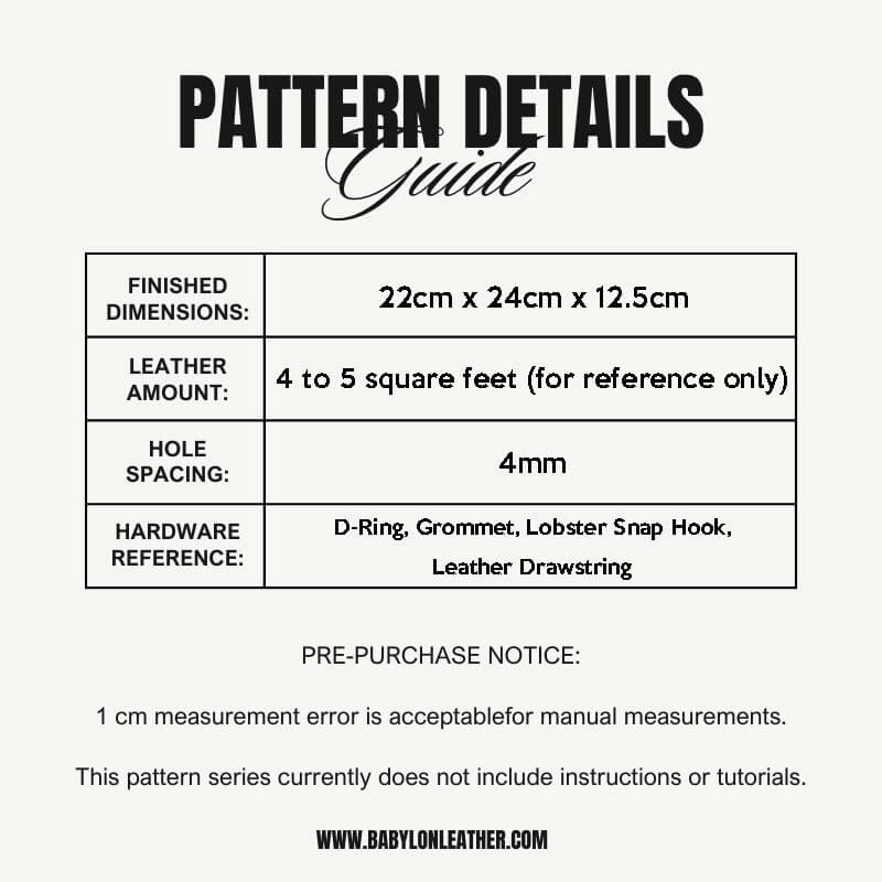 BABYLON™ Leather Shoulder Bucket Bag Pattern AAB - 680 - Babylon LeatherBabylon LeatherAAB - 680 - Kraft Board