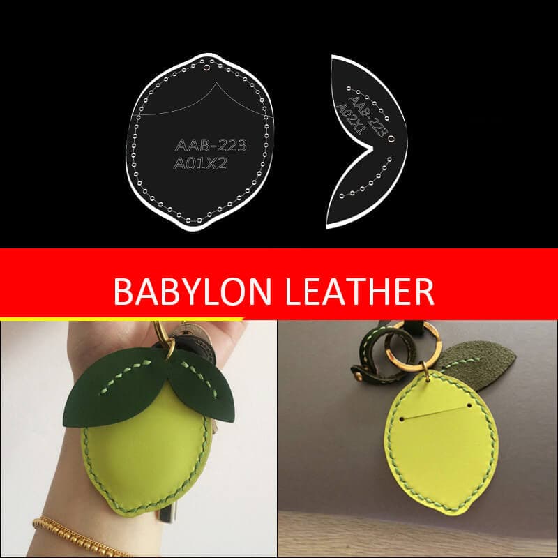 BABYLON™ Lemon Keychain Charm Making Pattern AAB - 223 - Babylon LeatherBabylon LeatherAAB - 223 - Kraft Board