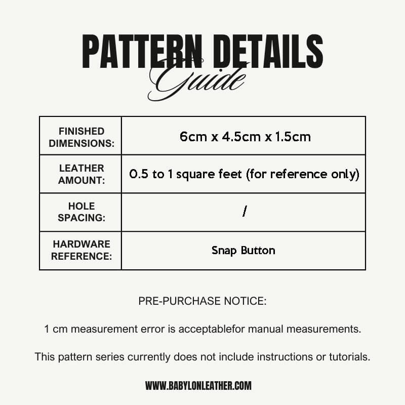 BABYLON™ Lighter Leather Protector DIY Pattern AAB - 291 - Babylon LeatherBabylon LeatherAAB - 291 - Kraft Board