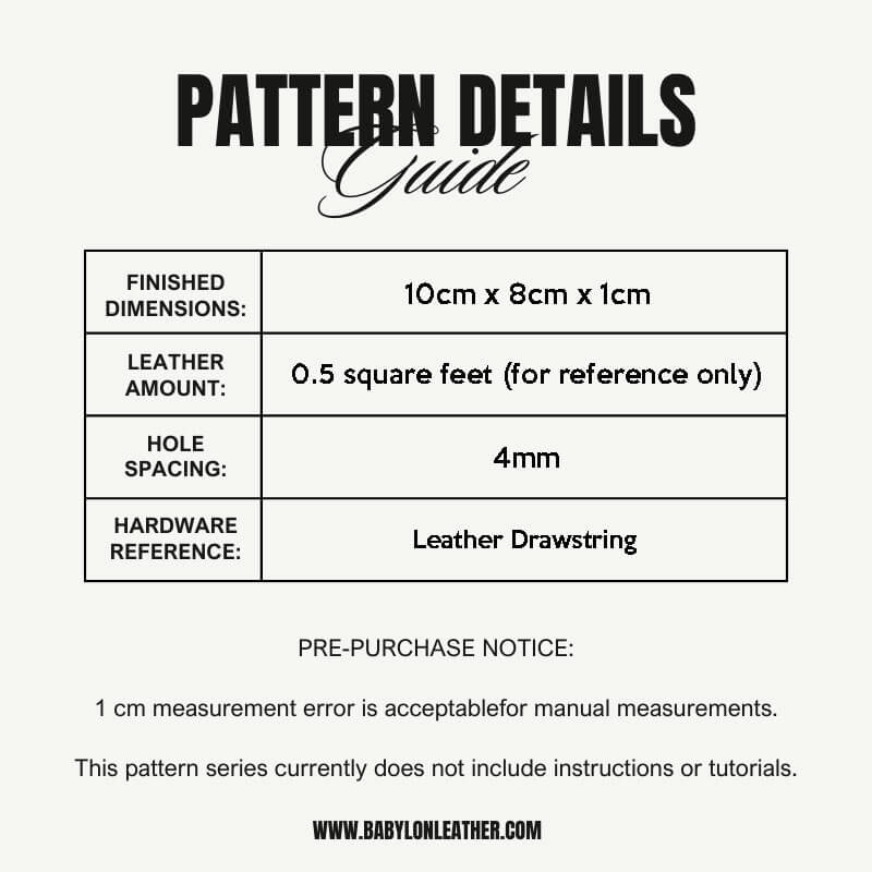 BABYLON™ Little Bunny Keychain Pouch Pattern AAB - 502 - Babylon LeatherBabylon LeatherAAB - 502 - Kraft Board