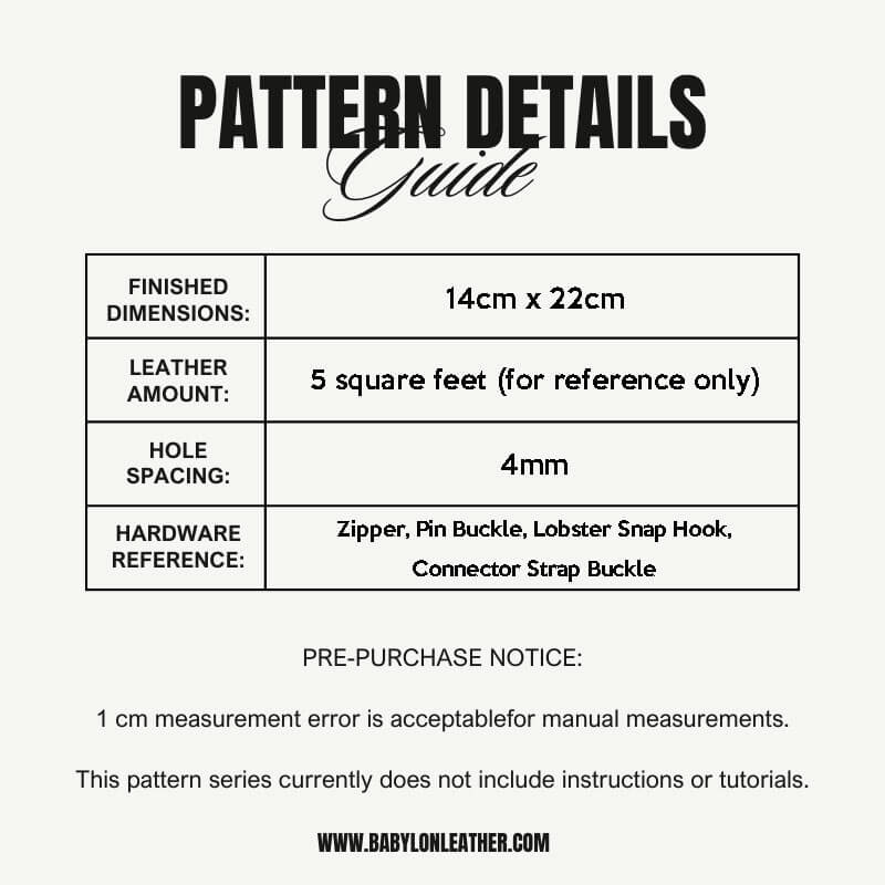 BABYLON™ Long Clutch Bag Pattern AAB - 782 - Babylon LeatherBabylon LeatherAAB - 782 - Kraft Board
