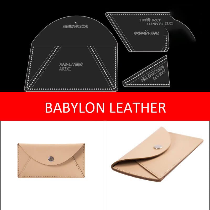 BABYLON™ Long Minimalist Wallet Leather Pattern AAB - 177 - Babylon LeatherBabylon LeatherAAB - 177 - Kraft Board