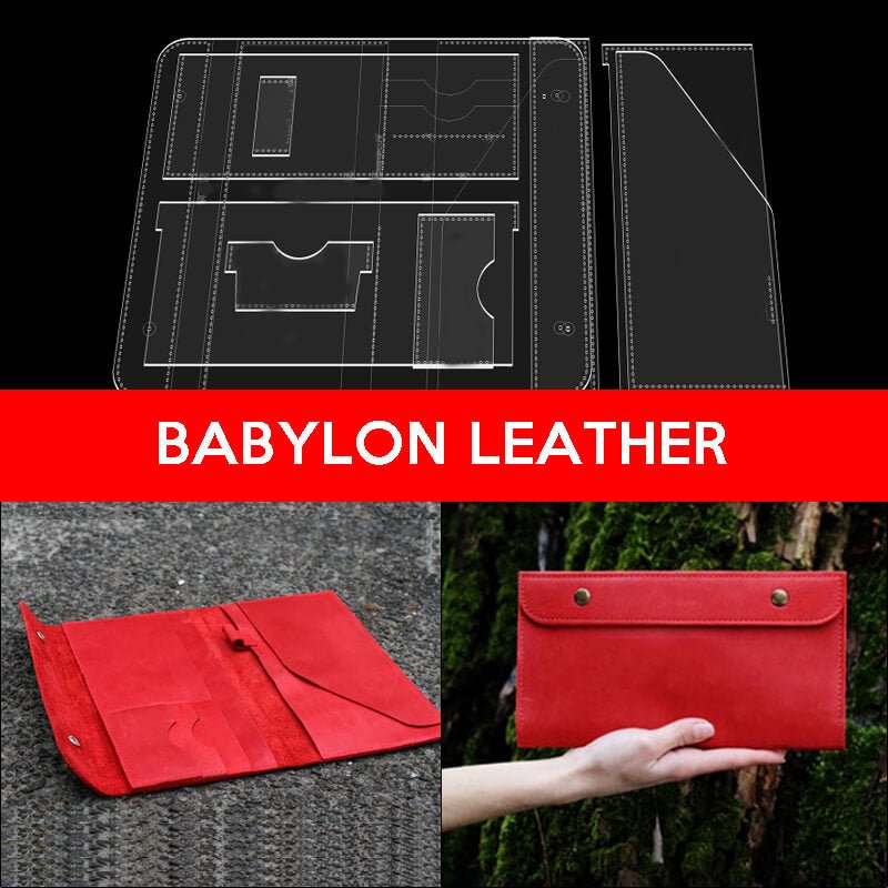 BABYLON™ Long Wallet & Clutch Making Pattern AAB - 450 - Babylon LeatherBabylon LeatherAAB-449-Kraft Board