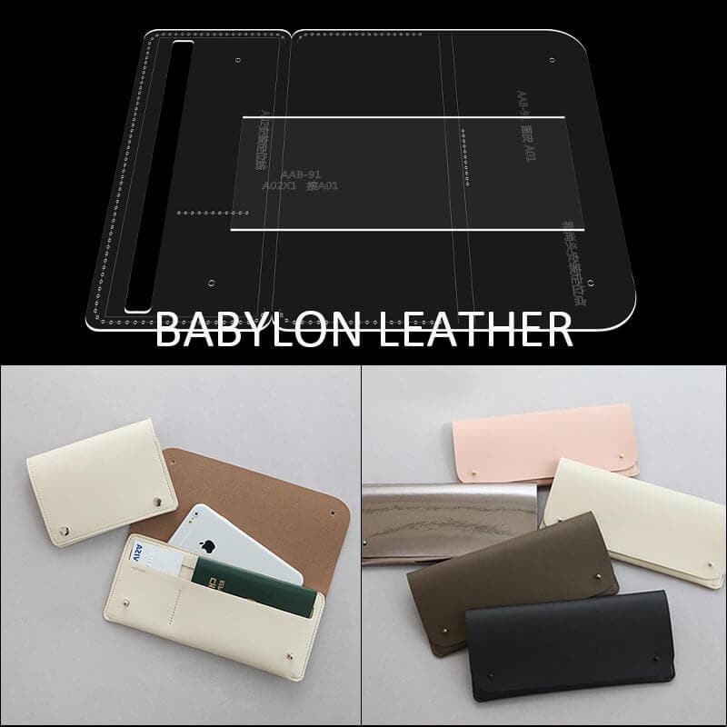 BABYLON™ Long Wallet DIY Crafting Pattern AAB - 91 - Babylon LeatherBabylon LeatherAAB - 91 - Kraft Board