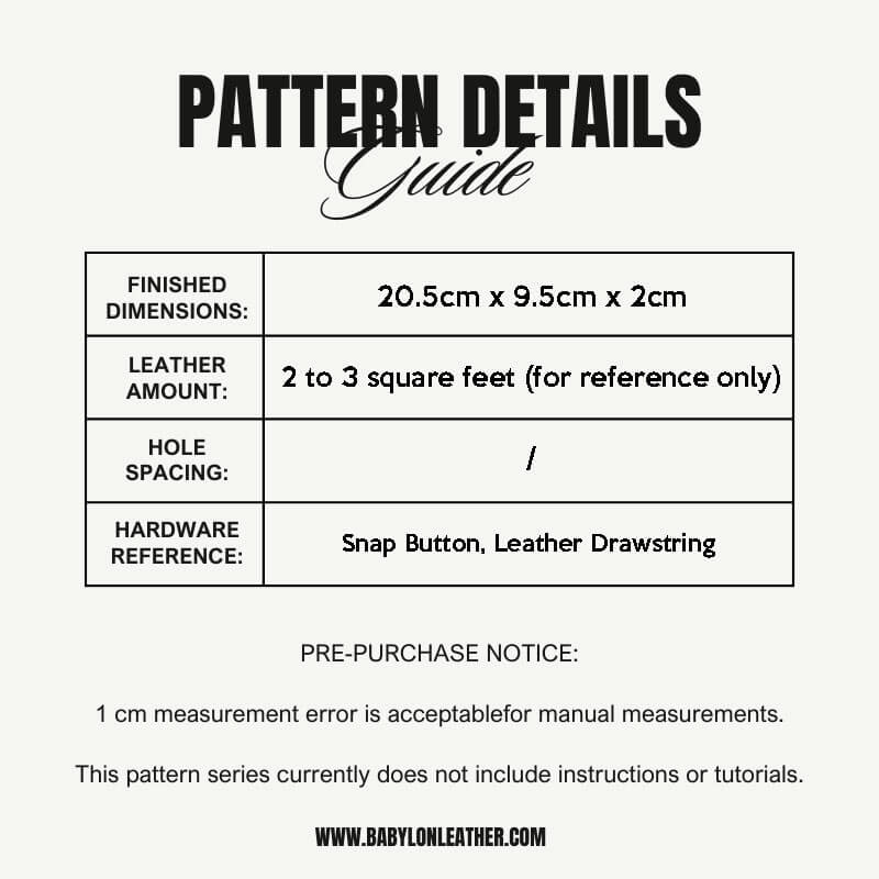 BABYLON™ Long Wallet Leather Making Pattern AAB - 20 - Babylon LeatherBabylon LeatherAAB - 20 - Kraft Board