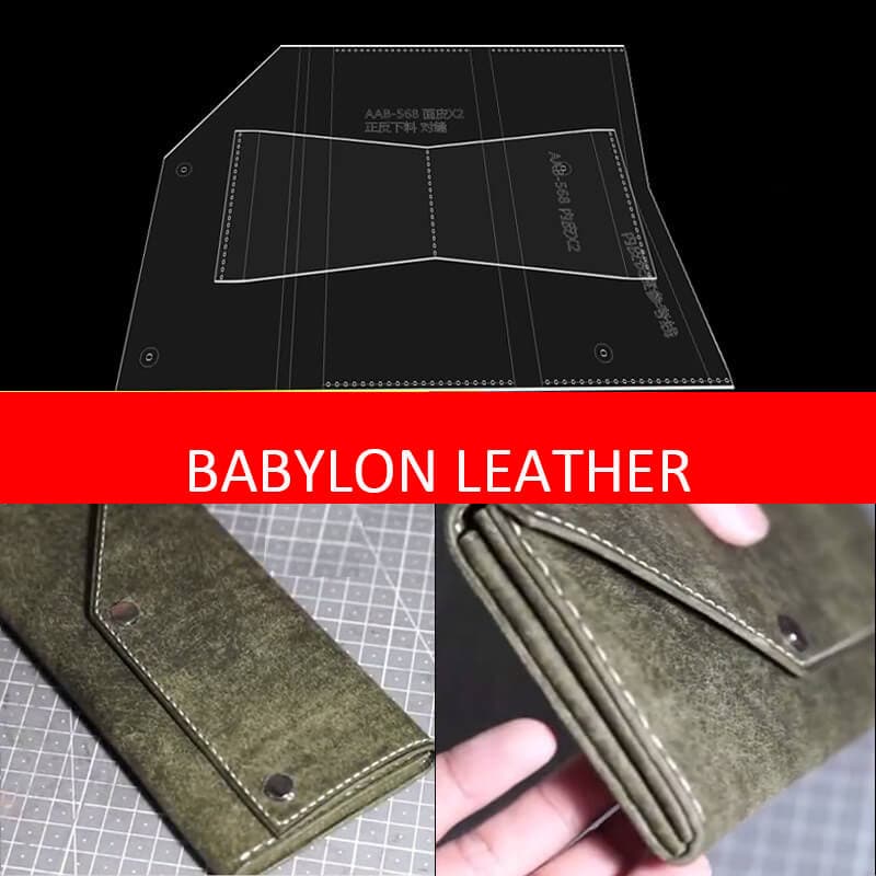 BABYLON™ Long Wallet Leather Pattern AAB - 568 - Babylon LeatherBabylon LeatherAAB - 568 - Kraft Board