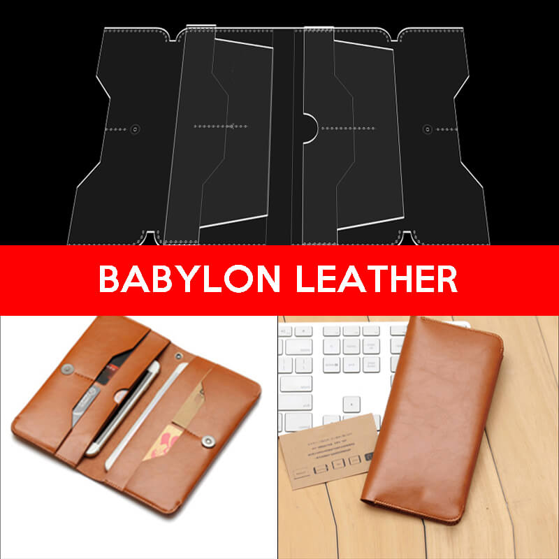 BABYLON™ Long Wallet with Multiple Card Slots Leather Pattern AAB - 430 - Babylon LeatherBabylon LeatherAAB-430-Kraft Board