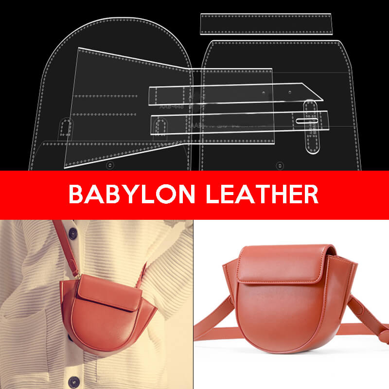 BABYLON™ Love's Gift Crossbody Bag Leather Pattern AAB - 448 - Babylon LeatherBabylon LeatherAAB-448-Kraft Board