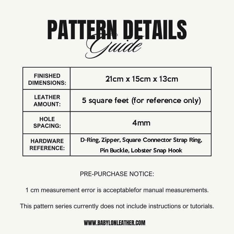 BABYLON™ LV - Inspired Boston Bag Pattern AAB - 604 - Babylon LeatherBabylon LeatherAAB - 604 - Kraft Board