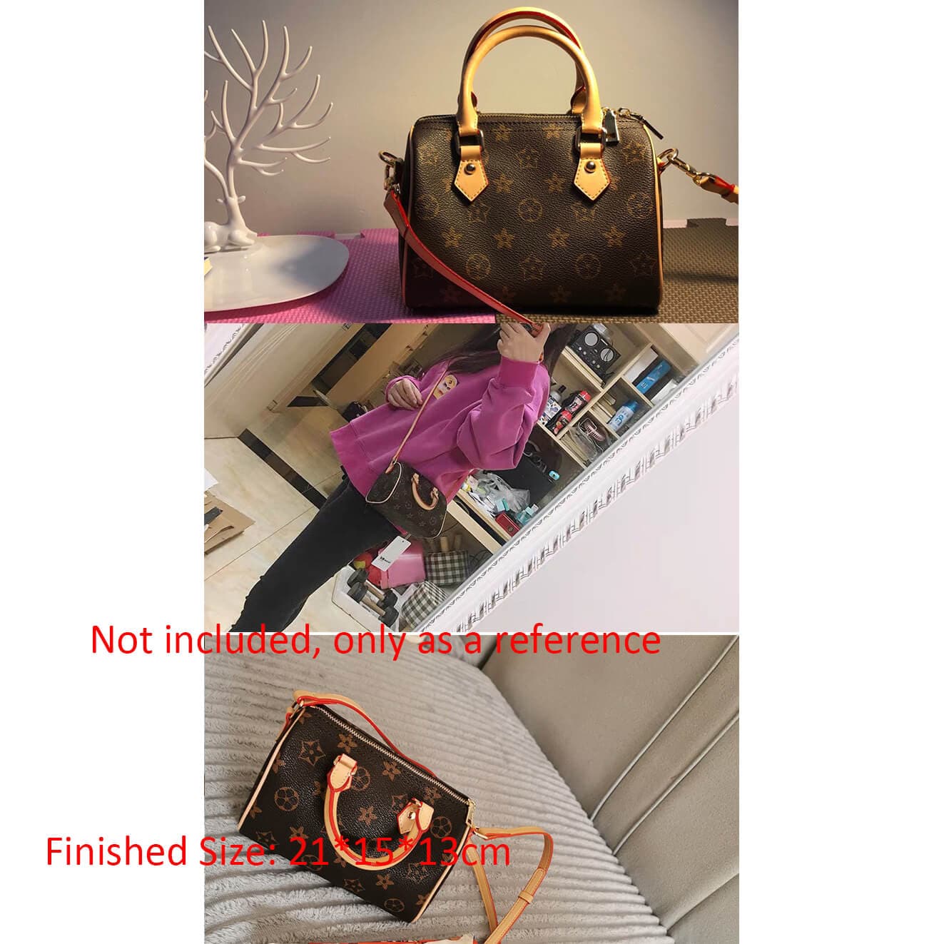 BABYLON™ LV - Inspired Boston Bag Pattern AAB - 604 - Babylon LeatherBabylon LeatherAAB - 604 - Kraft Board