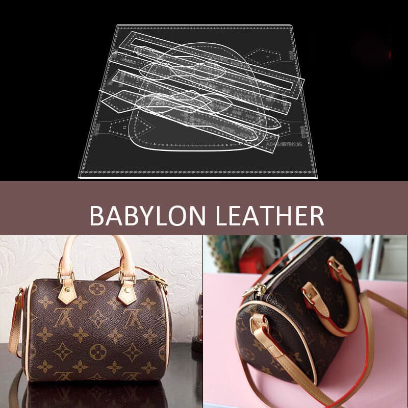 BABYLON™ LV - Inspired Boston Bag Pattern AAB - 604 - Babylon LeatherBabylon LeatherAAB - 604 - Kraft Board