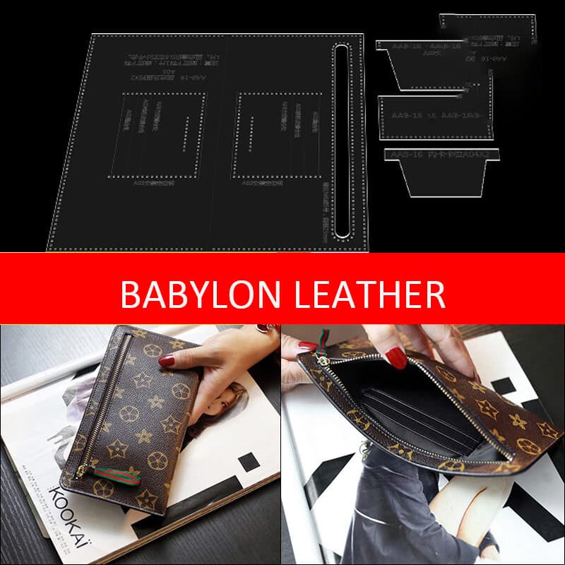 BABYLON™ Lv - Style Clutch Phone Bag Pattern AAB - 16 - Babylon LeatherBabylon LeatherAAB - 16 - Kraft Board