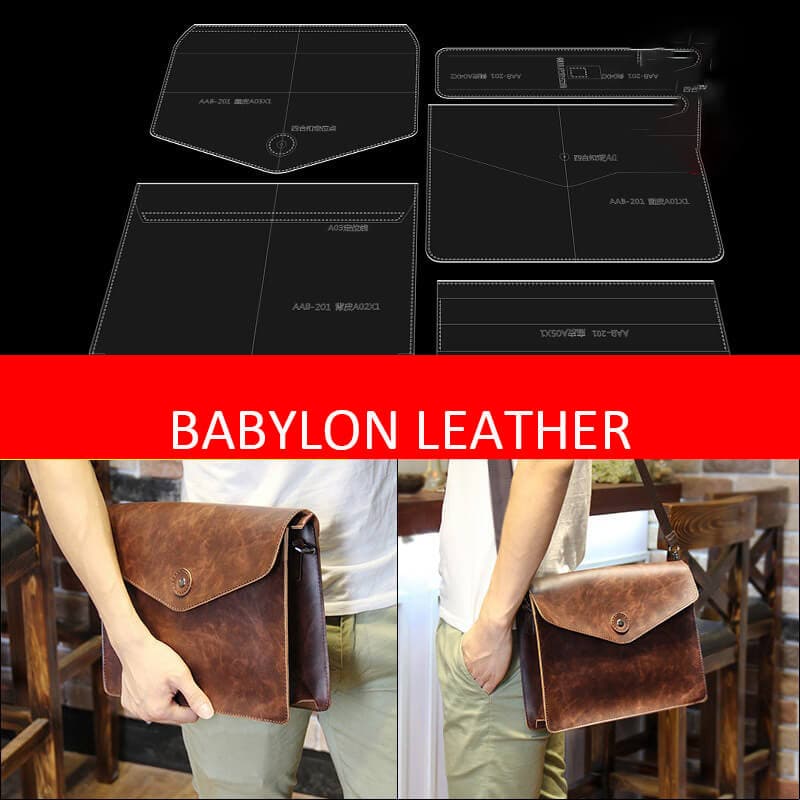 BABYLON™ Men's Business Shoulder Bag Leather Pattern AAB - 201 - Babylon LeatherBabylon LeatherAAB - 201 - Kraft Board