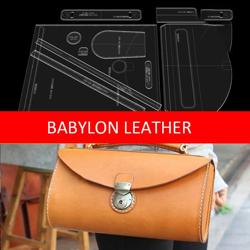 BABYLON™ Men's Leather Crossbody Bag Making Pattern AAB - 186 - Babylon LeatherBabylon LeatherAAB - 186 - Kraft Board