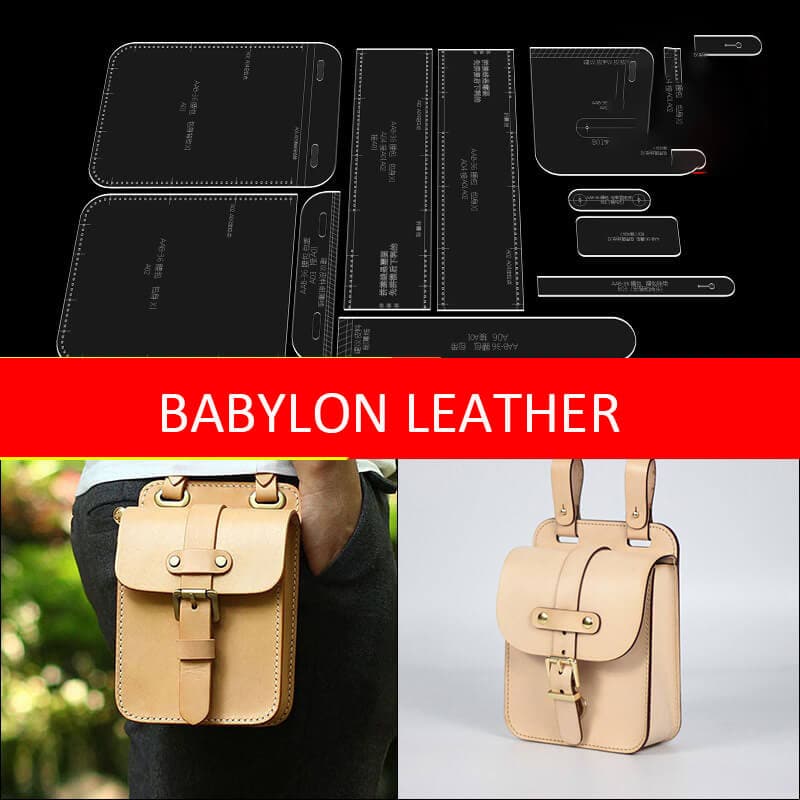 BABYLON™ Men's Leather Waist Bag Pattern AAB - 36 - Babylon LeatherBabylon LeatherAAB - 36 - Kraft Board