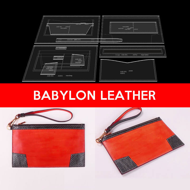 BABYLON™ Men's Minimalist Clutch DIY Pattern AAB - 841 - Babylon LeatherBabylon LeatherAAB - 841 - Kraft Board