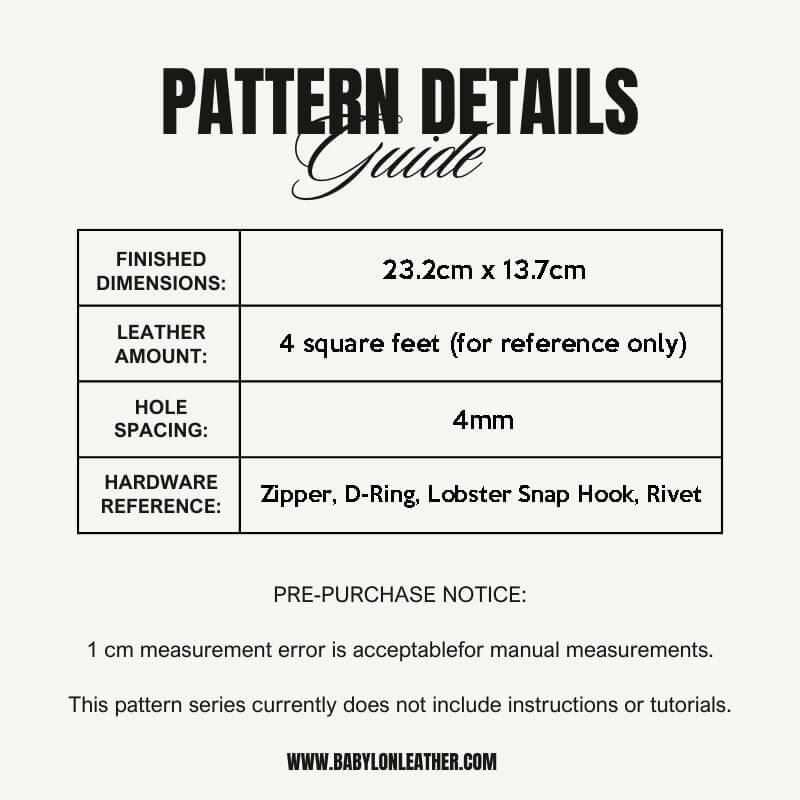BABYLON™ Men's Minimalist Clutch DIY Pattern AAB - 841 - Babylon LeatherBabylon LeatherAAB - 841 - Kraft Board