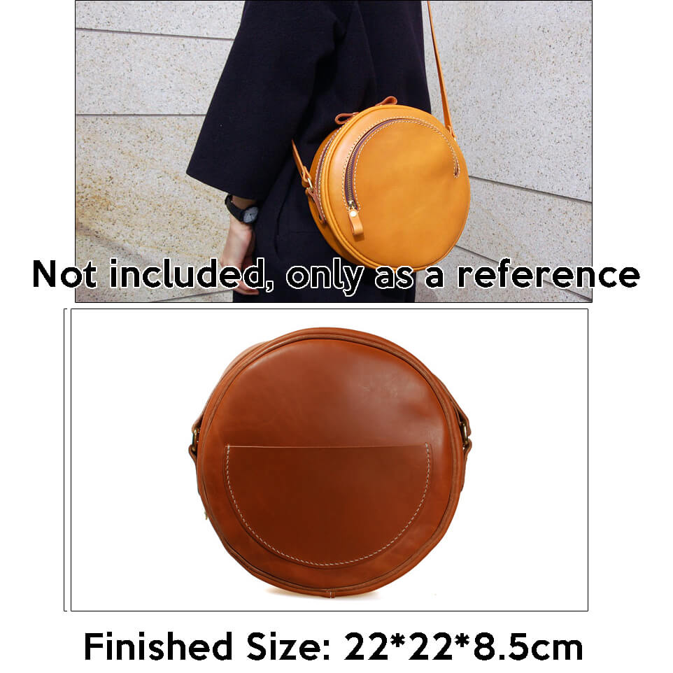 BABYLON™ Men's Round Crossbody Bag Pattern AAB - 348 - Babylon LeatherBabylon LeatherAAB-348-Kraft Board