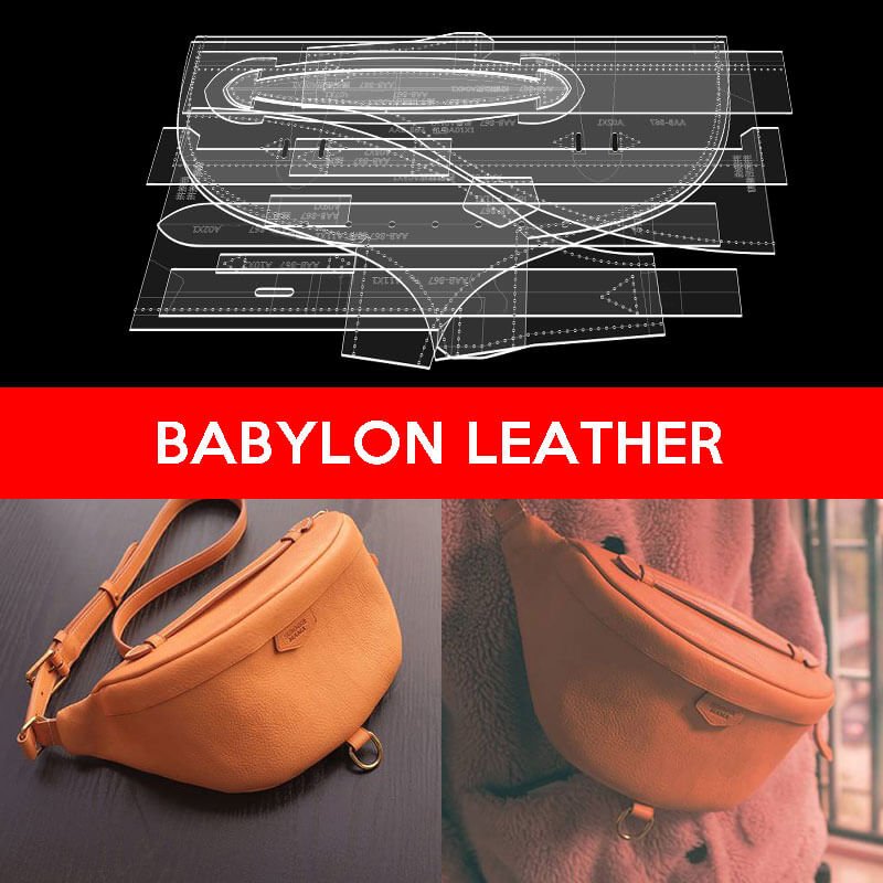 BABYLON™ Men's Sling Bag DIY Craft Leather Pattern AAB - 867 - Babylon LeatherBabylon LeatherAAB - 867 - Kraft Board