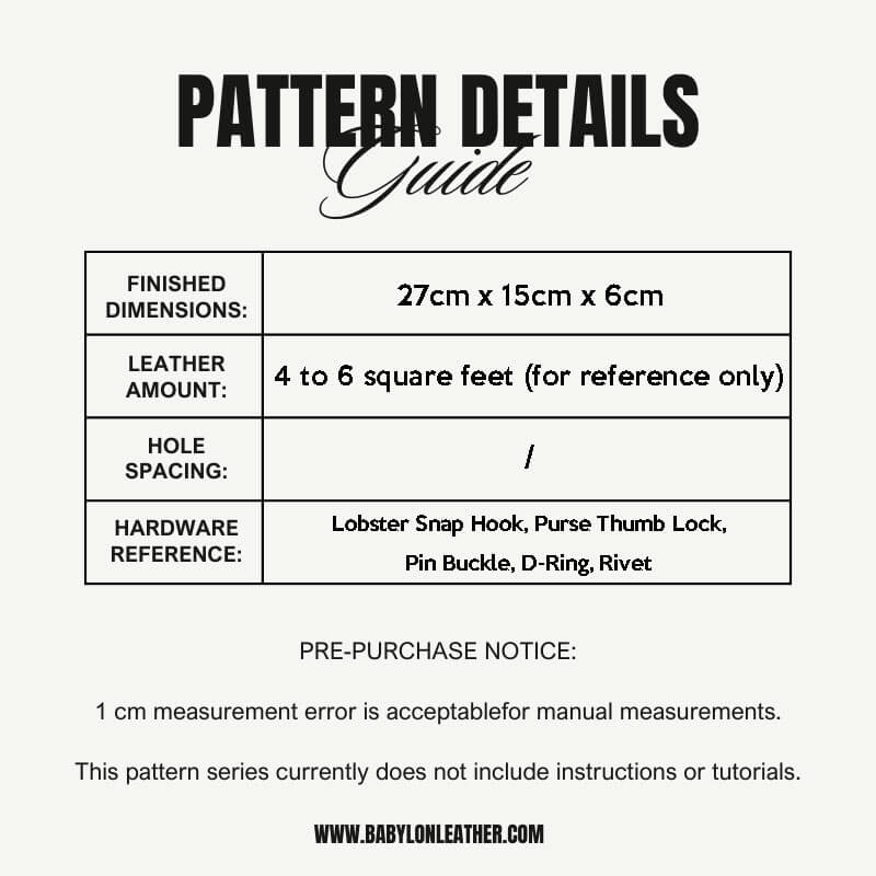 BABYLON™ Mens Sling Bag Pattern AAB - 137 - Babylon LeatherBabylon LeatherAAB - 137 - Kraft Board