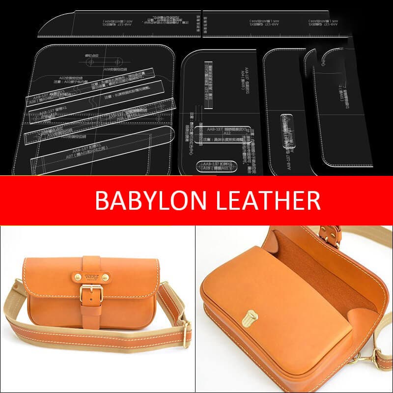 BABYLON™ Mens Sling Bag Pattern AAB - 137 - Babylon LeatherBabylon LeatherAAB - 137 - Kraft Board