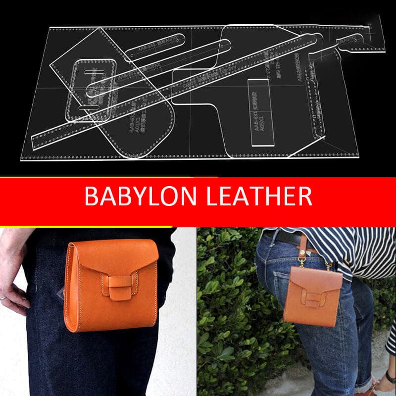 BABYLON™ Men's Waist Bag DIY Pattern AAB - 631 - Babylon LeatherBabylon LeatherAAB - 631 - Kraft Board