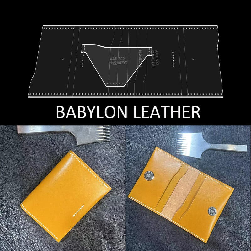 BABYLON™ Minimalist Card Holder Pattern AAB - 802 - Babylon LeatherBabylon LeatherAAB - 802 - Kraft Board