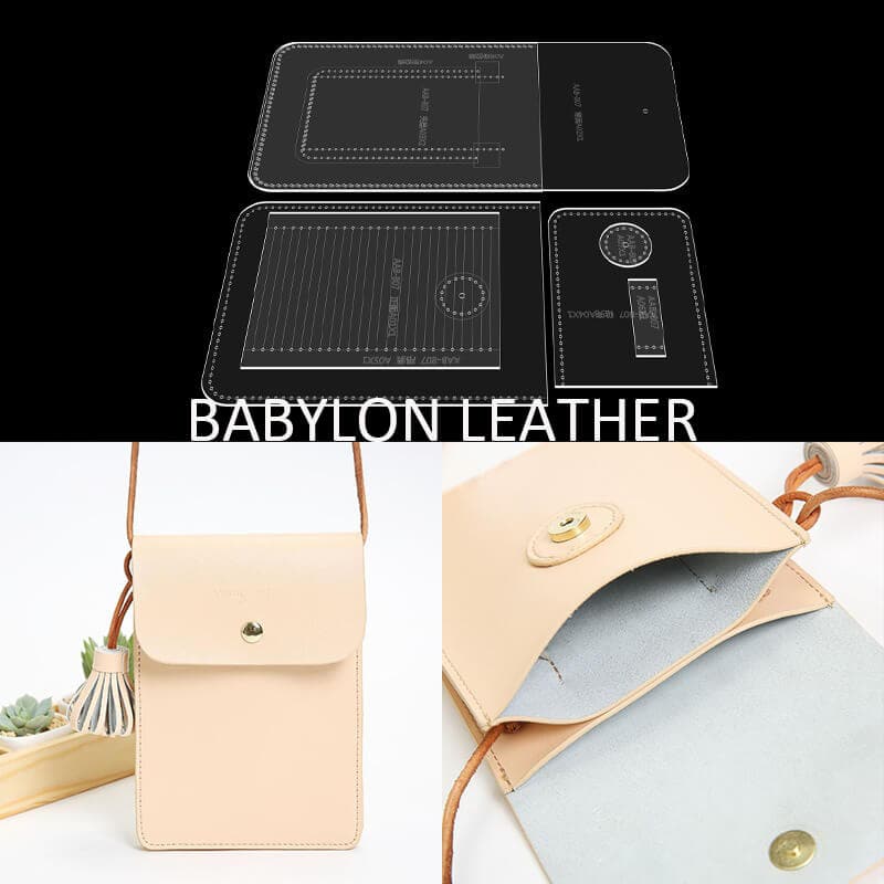 BABYLON™ Minimalist Phone Bag Pattern AAB - 807 - Babylon LeatherBabylon LeatherAAB - 807 - Kraft Board