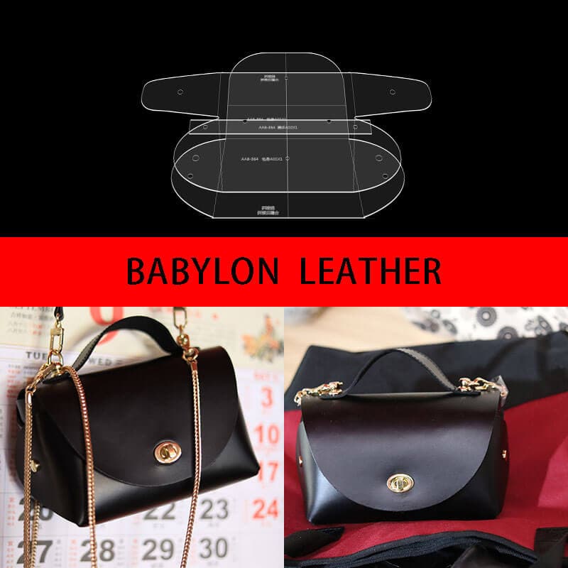 Minimalist Shoulder Bag Leather Craft Pattern AAB-864 – Babylon Leather