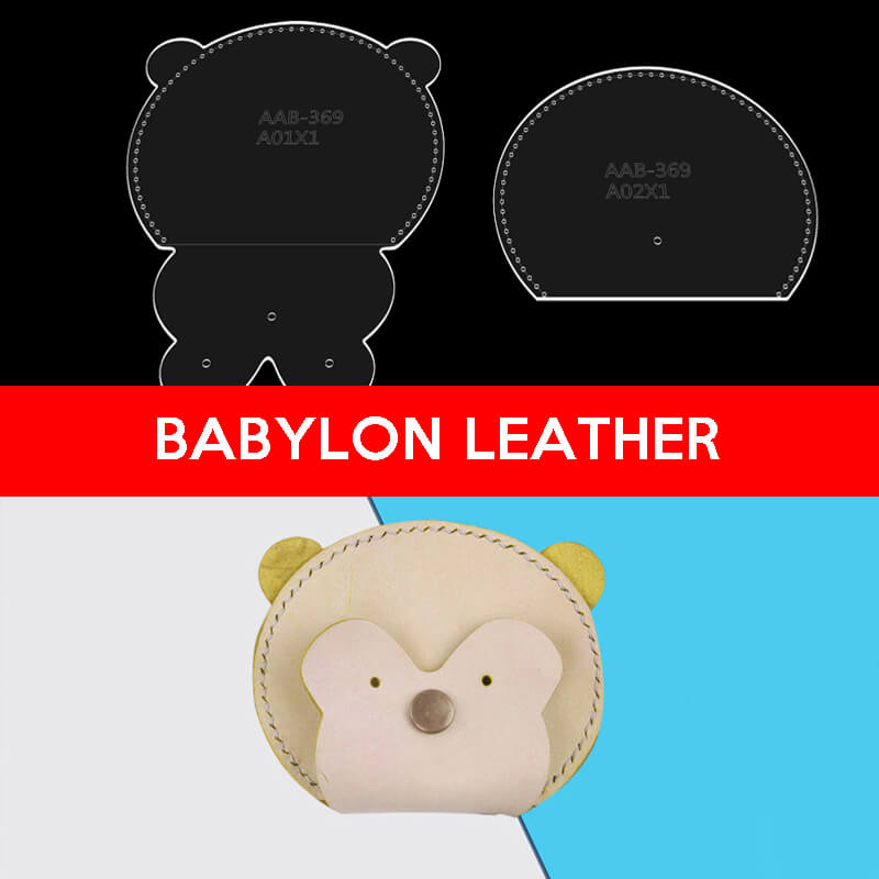 BABYLON™ Monkey Coin Purse Leather Pattern AAB - 369 - Babylon LeatherBabylon LeatherAAB-369-Kraft Board