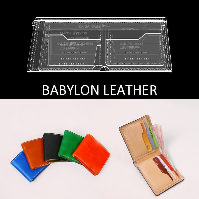 BABYLON™ Multi - Card Short Wallet Pattern AAB - 785 - Babylon LeatherBabylon LeatherAAB - 785 - Kraft Board