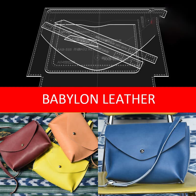 BABYLON™ Natural Leather Crossbody Bag Pattern AAB - 588 - Babylon LeatherBabylon LeatherAAB - 588 - Kraft Board