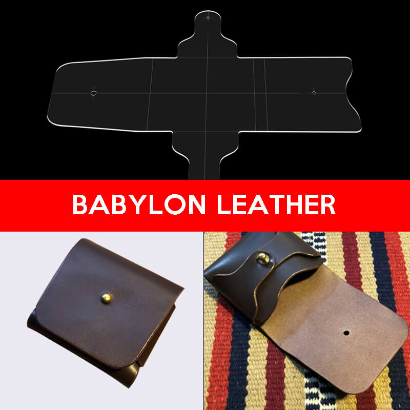 BABYLON™ No - Sew Coin Purse Leather Gift Pattern AAB - 315 - Babylon LeatherBabylon LeatherAAB - 315 - Kraft Board
