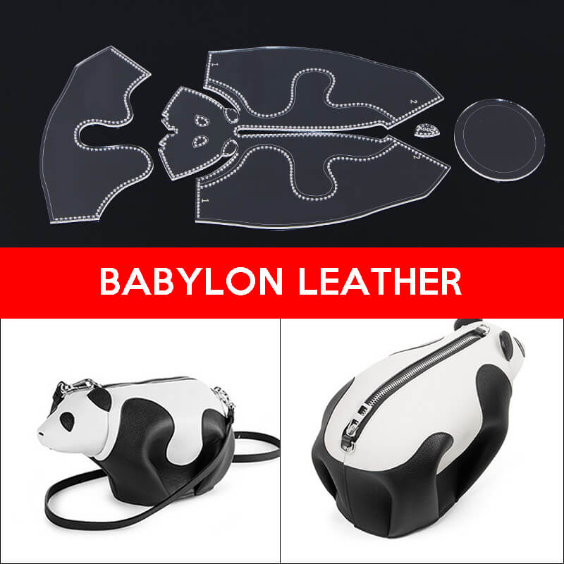 BABYLON™ Panda Coin Purse Leather Pattern JBX - 02 - Babylon LeatherBabylon LeatherJBX-02-Kraft Board-S