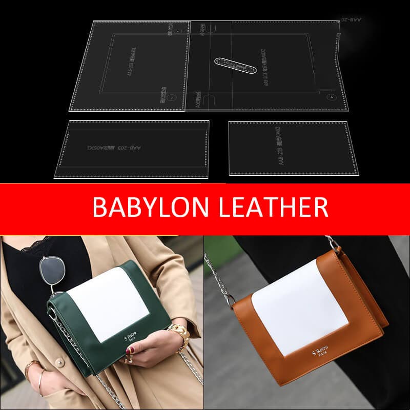 BABYLON™ Patchwork Leather Shoulder Bag Gift Pattern AAB - 203 - Babylon LeatherBabylon LeatherAAB - 203 - Kraft Board
