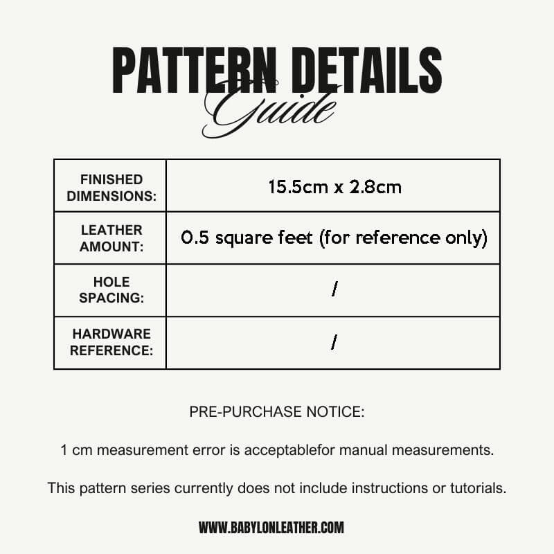 BABYLON™ Pen Case Diy Pattern AAB - 429 - Babylon LeatherBabylon LeatherAAB - 429 - Kraft Board