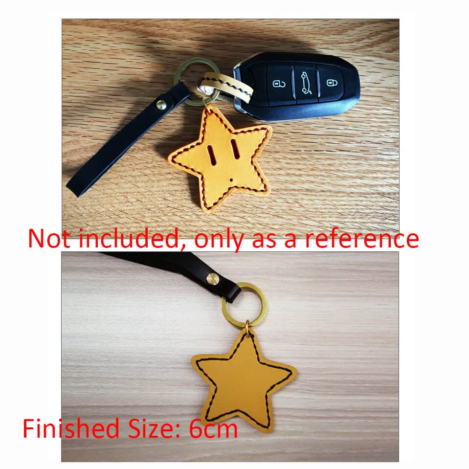 BABYLON™ Pentagram Keychain Charm Pattern AAB - 552 - Babylon LeatherBabylon LeatherAAB - 552 - Kraft Board - Large - 6cm