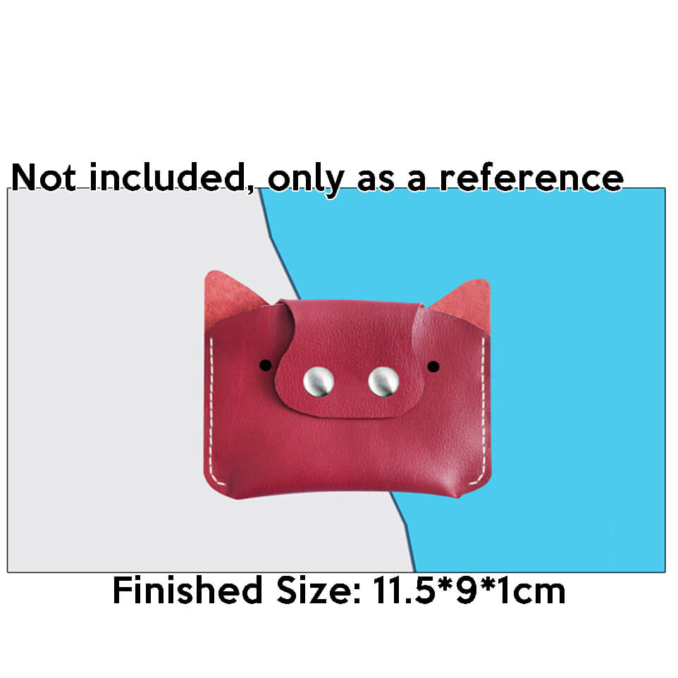 BABYLON™ Pig Cartoon Coin Purse Making Pattern AAB - 362 - Babylon LeatherBabylon LeatherAAB-362-Kraft Board