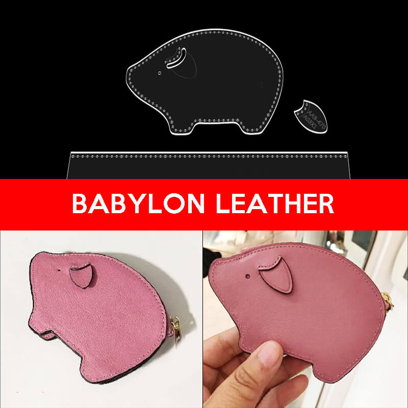 BABYLON™ Piggy Coin Purse Gift Making Pattern AAB - 470 - Babylon LeatherBabylon LeatherAAB-470-Kraft Board