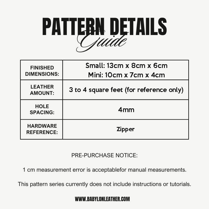 BABYLON™ Piggy Coin Purse Pattern AAB - 814 - Babylon LeatherBabylon LeatherAAB - 814 - Kraft Board