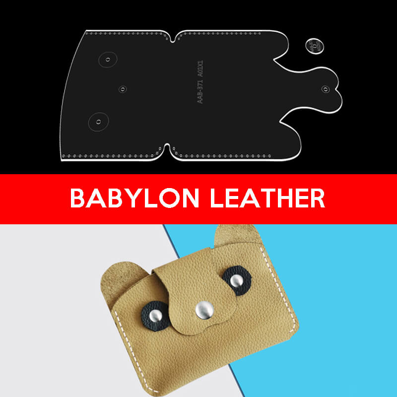 BABYLON™ Raccoon Cartoon Coin Purse Pattern AAB - 371 - Babylon LeatherBabylon LeatherAAB-371-Kraft Board