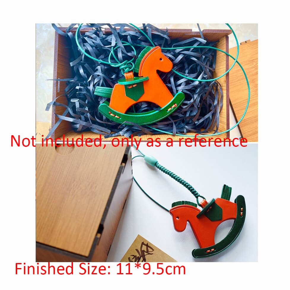 BABYLON™ Rocking Horse Bag Charm Leather Pattern AAB - 740 - Babylon LeatherBabylon LeatherAAB - 740 - Kraft Board
