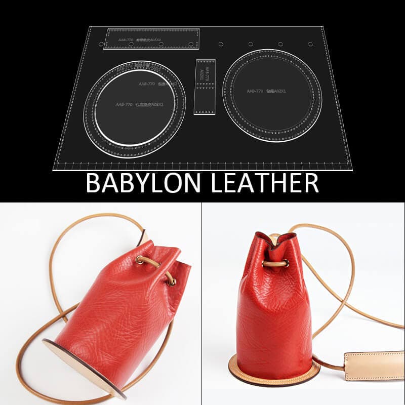 BABYLON™ Round Barrel Crossbody Bag Pattern AAB - 770 - Babylon LeatherBabylon LeatherAAB - 770 - Kraft Board