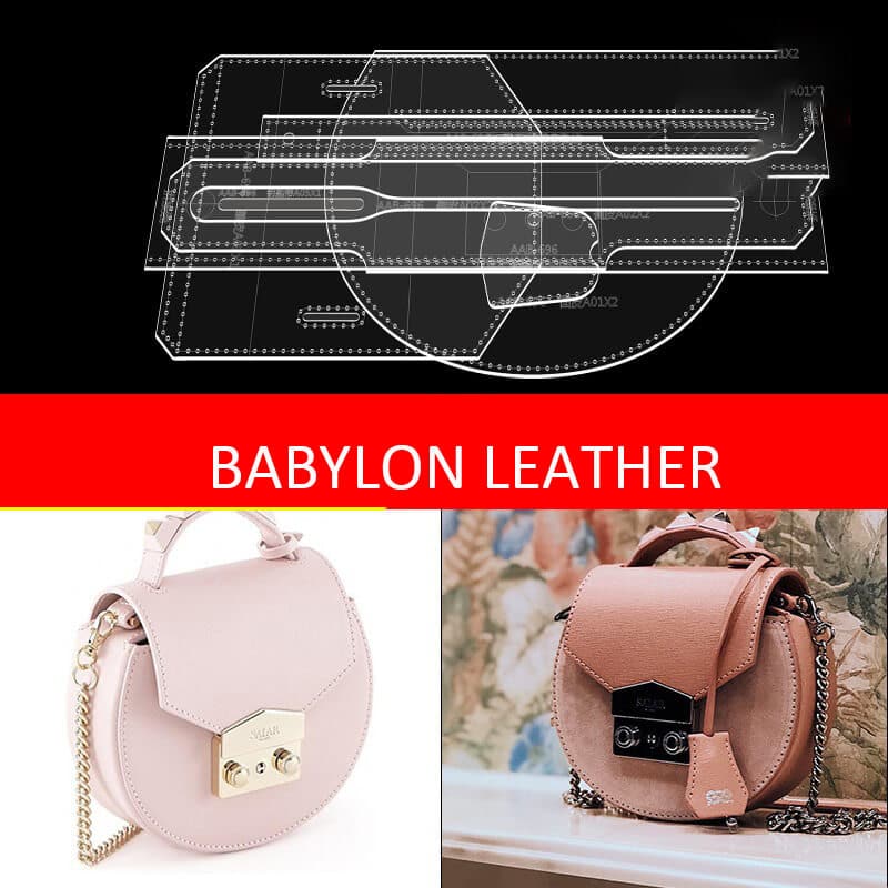 BABYLON™ Round Crossbody Bag Pattern AAB - 696 - Babylon LeatherBabylon LeatherAAB - 696 - Kraft Board